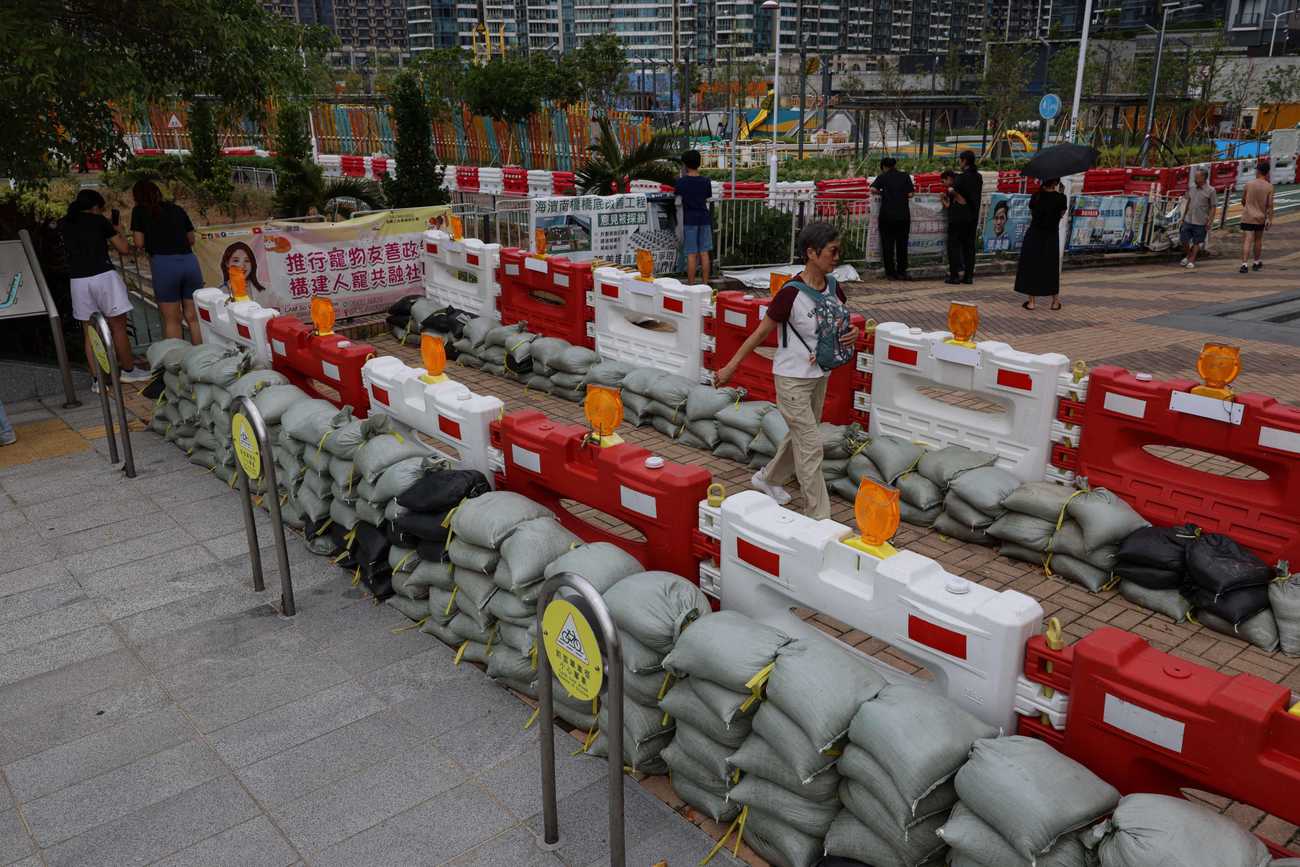 Hong Kong shuts down ahead of world's biggest typhoon this year