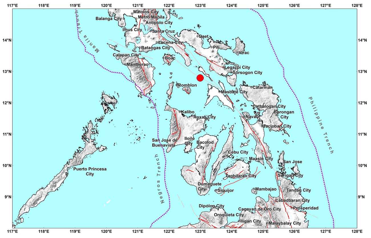 Magnitude 4.5 quake jolts Claveria, Masbate