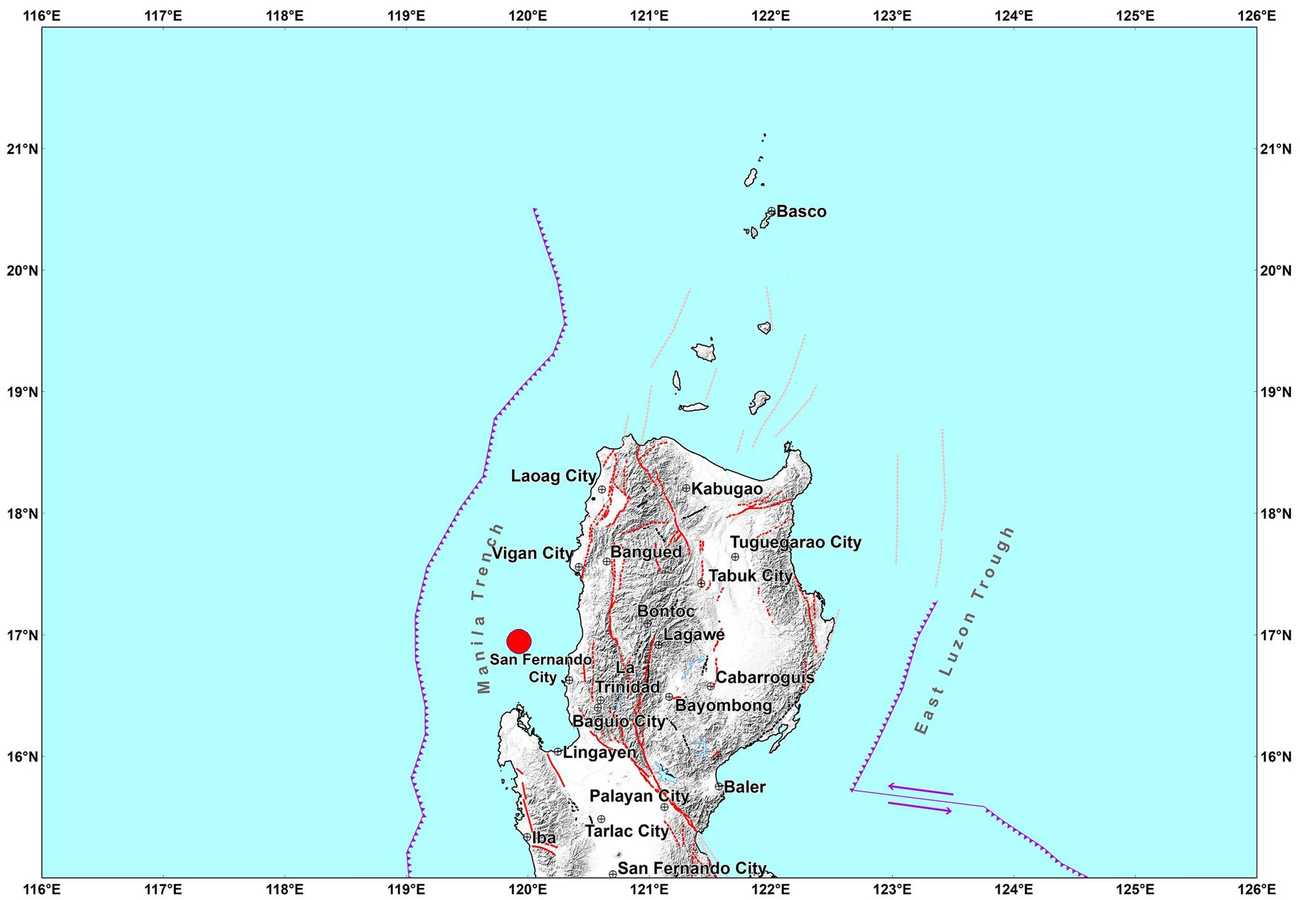 Magnitude 5.5 quake strikes Luna, La Union