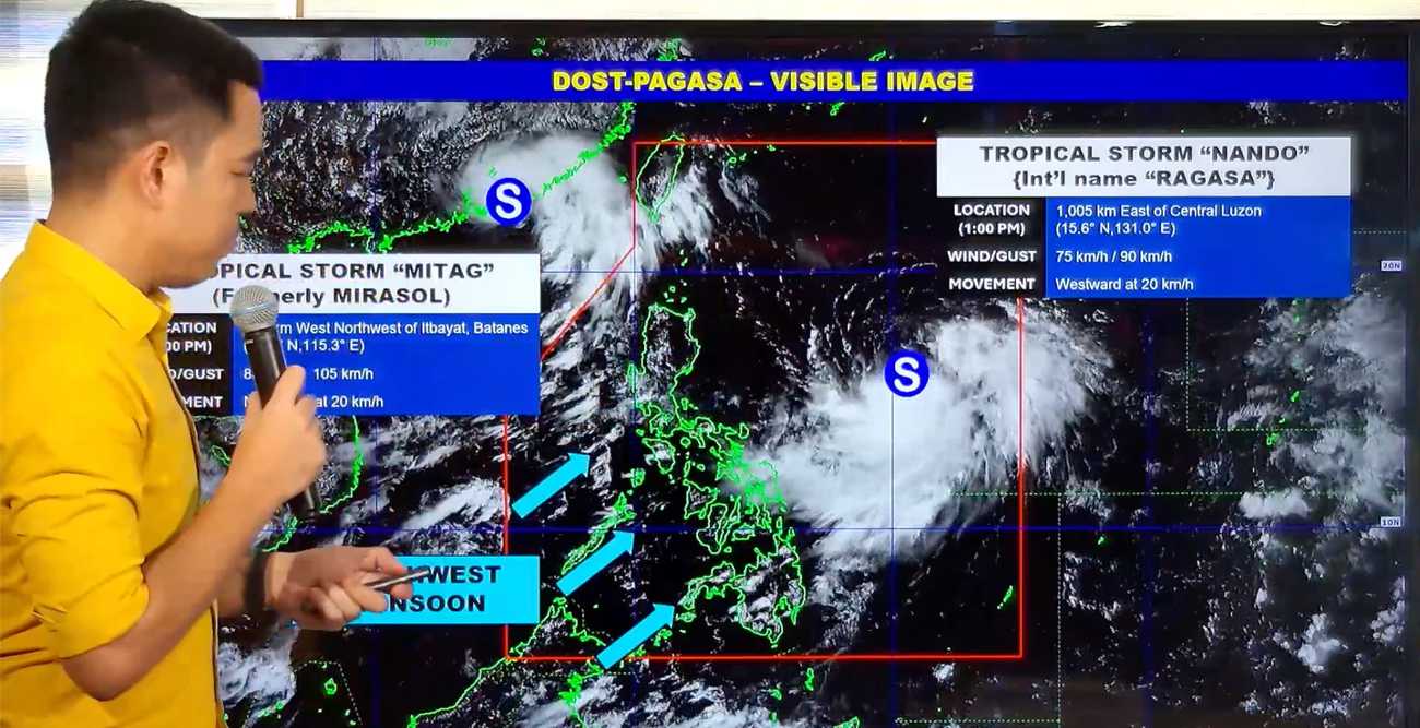 NDRRMC reports 64,000 individuals affected by Typhoon #NandoPH, southwest monsoon