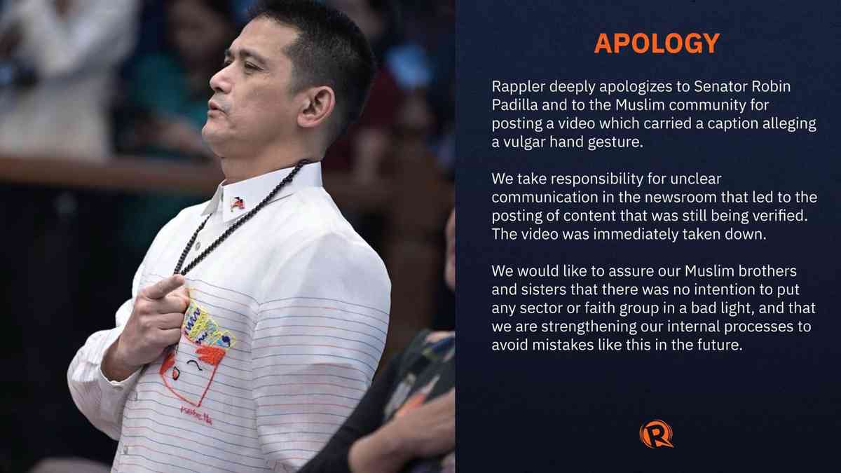 Rappler issues apology to Sen. Padilla over vulgar hand gesture video