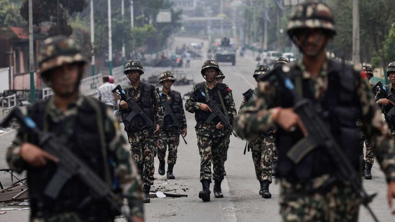 Soldiers guard Nepal's parliament after two days of deadly protests