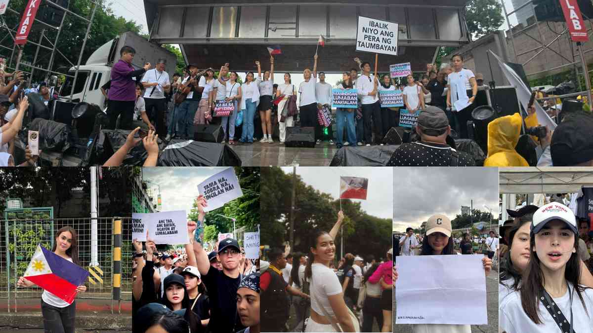 Stars on the street: Celebrities, Influencers join 'Trillion Peso March' at EDSA