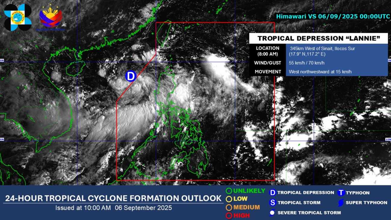 Tropical Depression ‘Lannie’ exits PAR