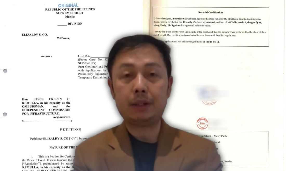 Zaldy Co in Sweden, SC petition says