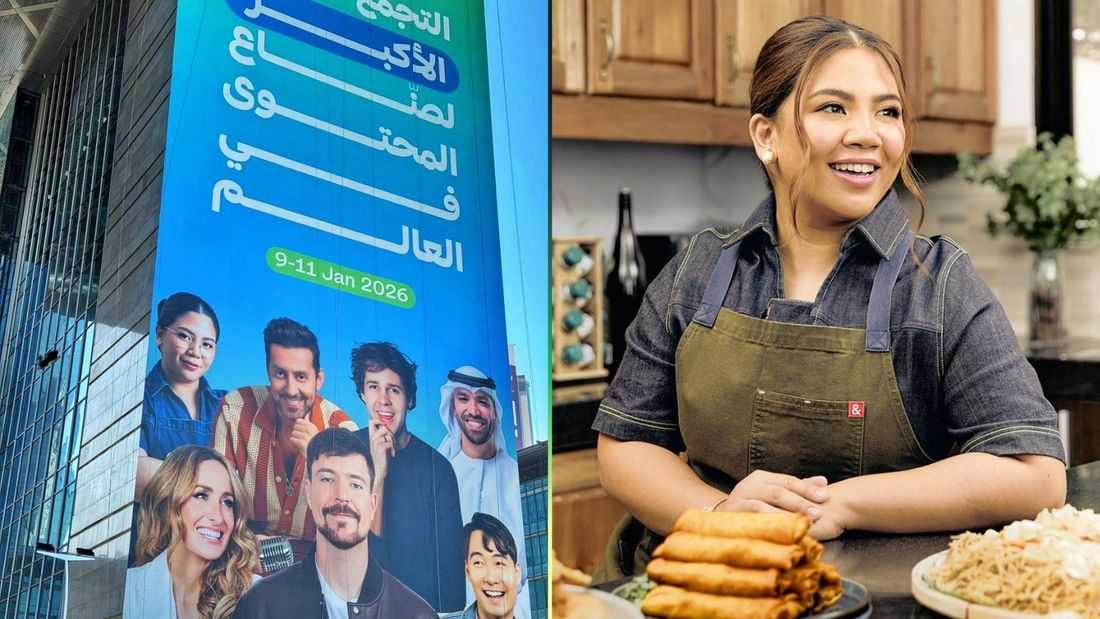 Filipina influencer “Lumpia Queen” Abi Marquez graces Dubai billboard with top global creators