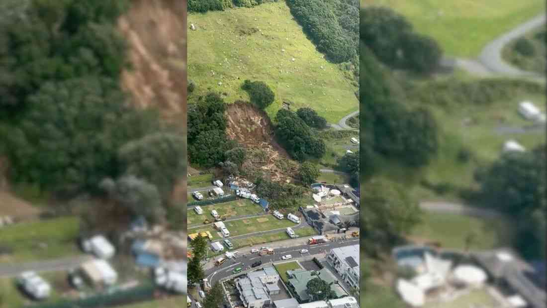 Rescuers search for survivors after landslide at New Zealand campsite