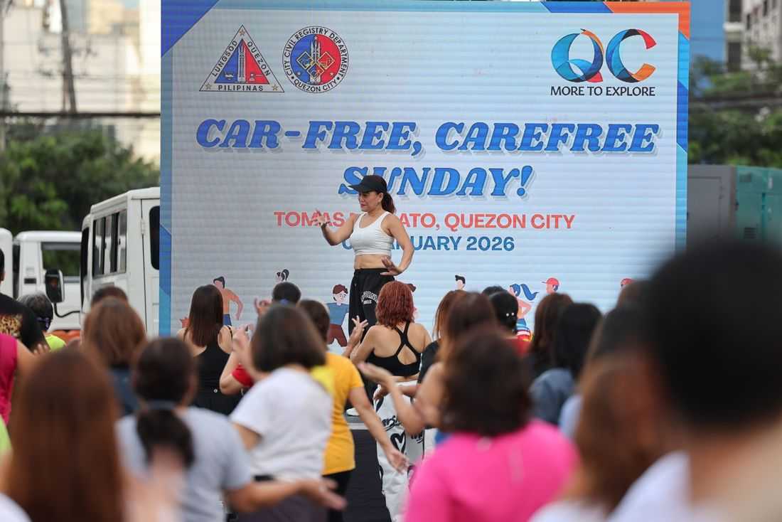 QC residents enjoy the first car-free, carefree Tomas Morato Sunday of 2026
