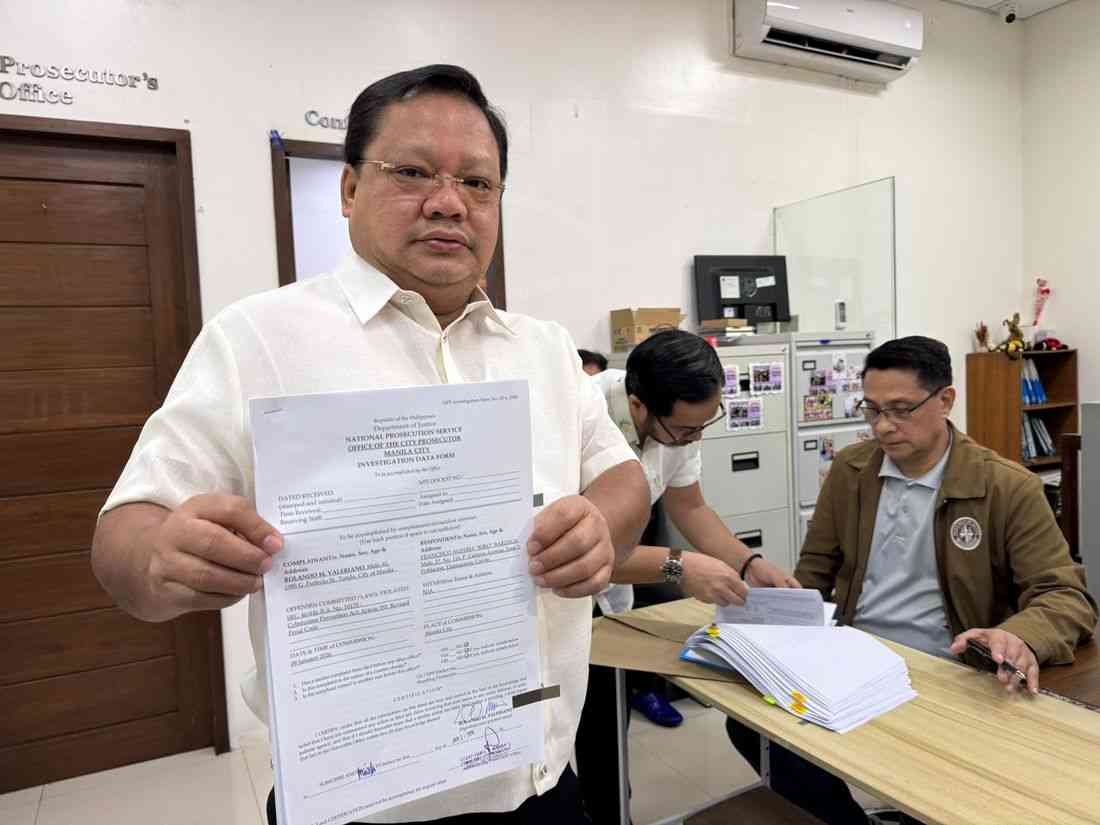 Manila Congressman files cyber libel complaint vs Barzaga