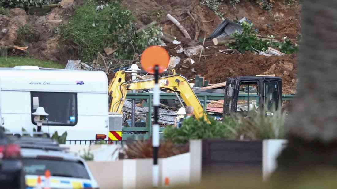 New Zealand warns landslide rescue effort could take days; six missing