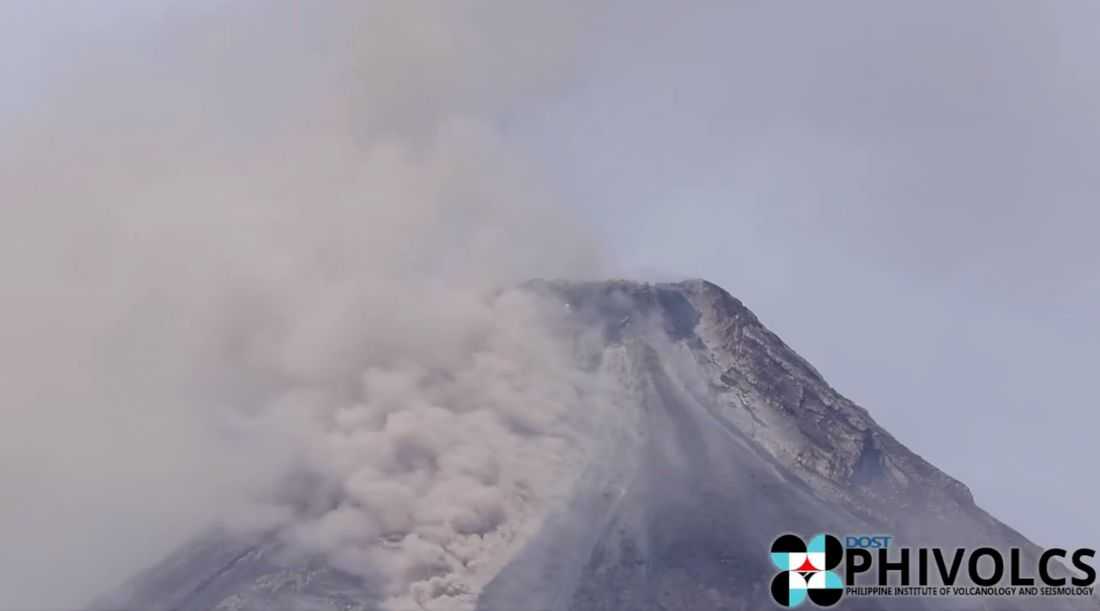 207 rockfall events, 27 PDCs recorded at Mayon Volcano — PHIVOLCS