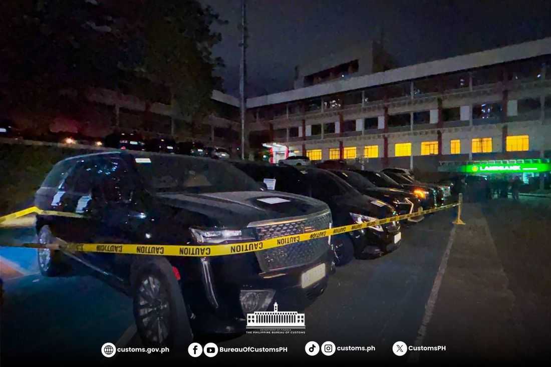 8 luxury vehicles worth ₱143-M seized in joint operation — BOC