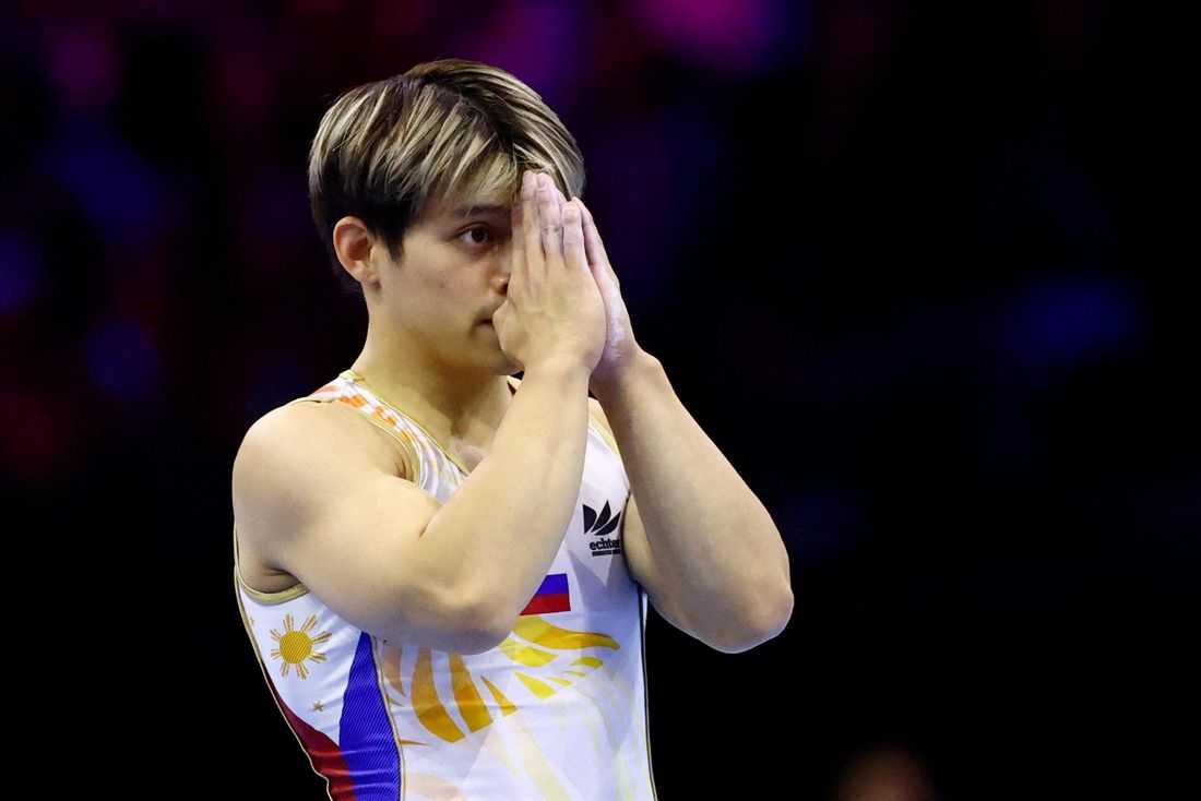 Carlos Yulo finishes eighth in World Championships floor final
