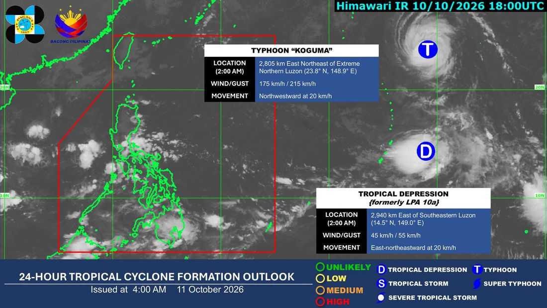 PAGASA: Rains, thunderstorms expected over parts of Luzon, Visayas, Mindanao