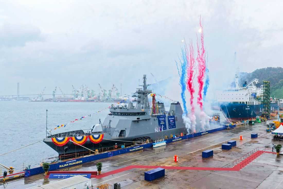 Philippine Navy launches third offshore patrol vessel in South Korea