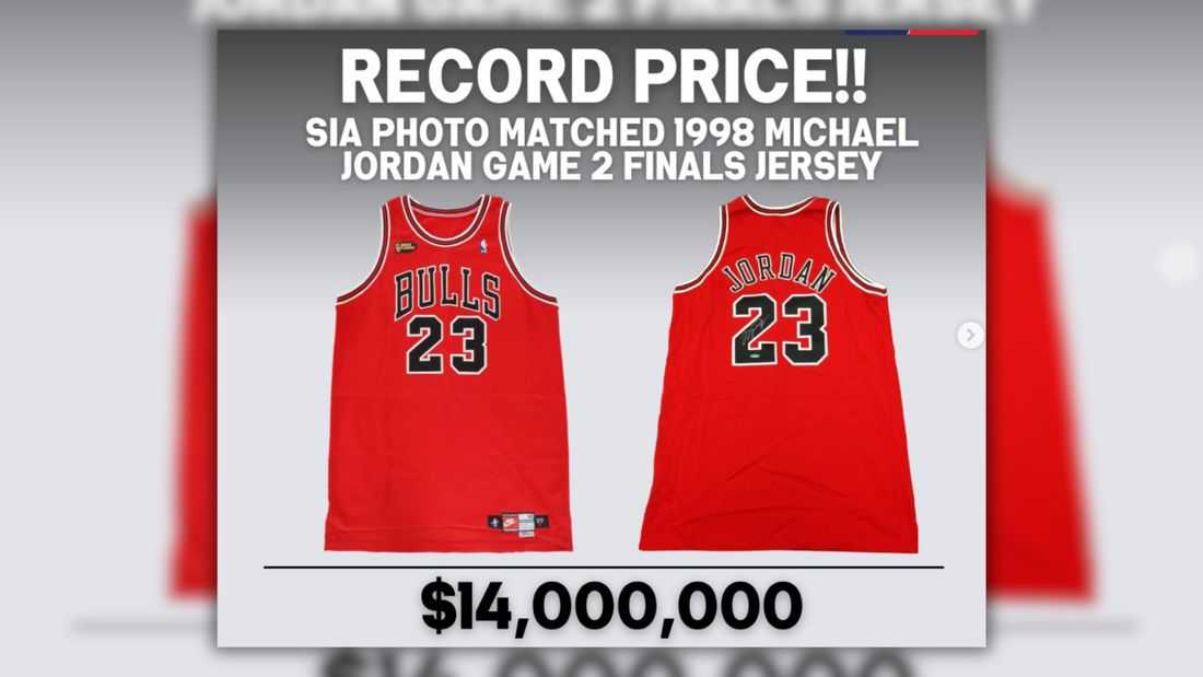 Michael Jordan jersey from 1998 Bulls title run sells for $14 million
