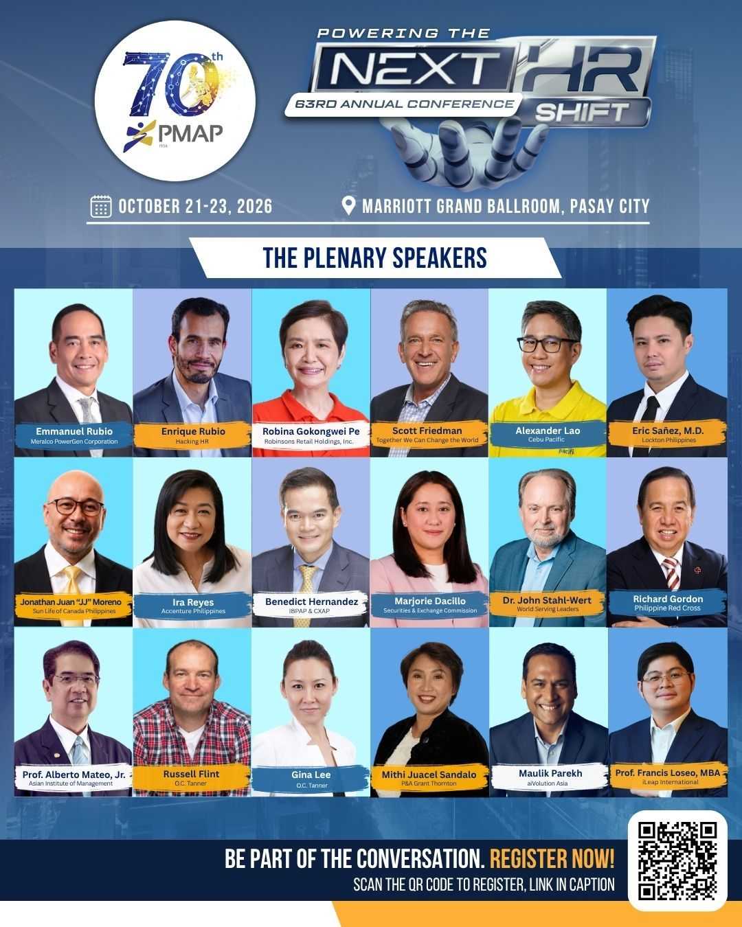 63rd PMAP Annual Conference: Powering the Next HR Shift in Pasay City this coming October 2026