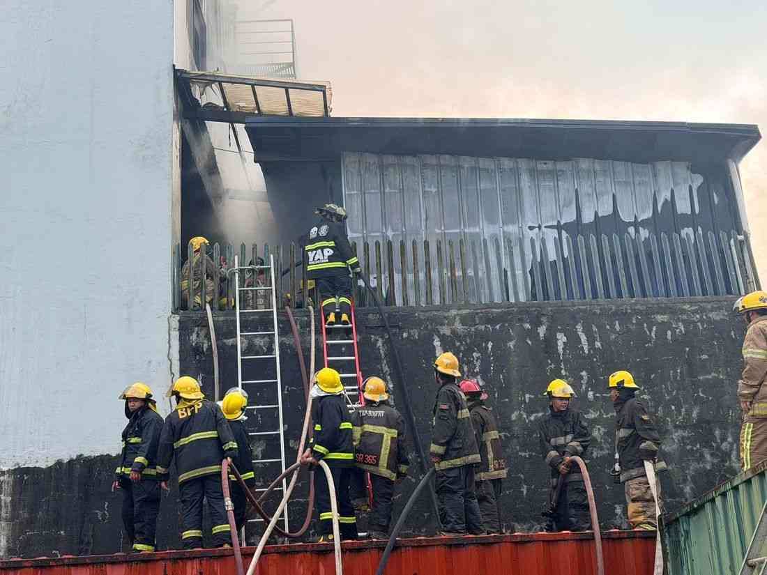 Fire hits firing range in Quezon City