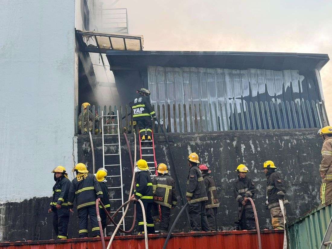 Fire hits firing range in Quezon City
