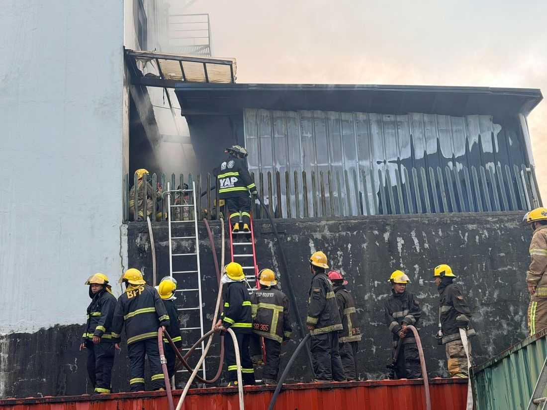 Fire hits firing range in Quezon City