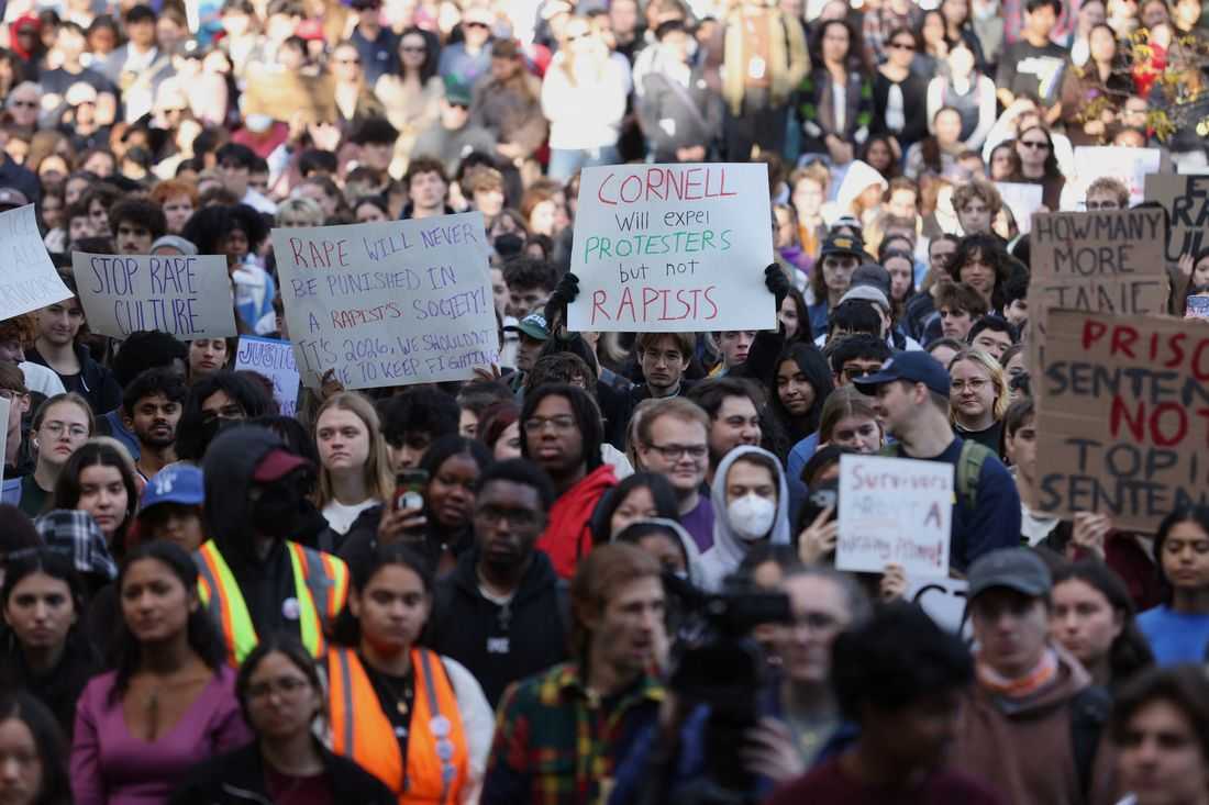 Cornell students stage anti-rape rally in support of 'Jane Doe'