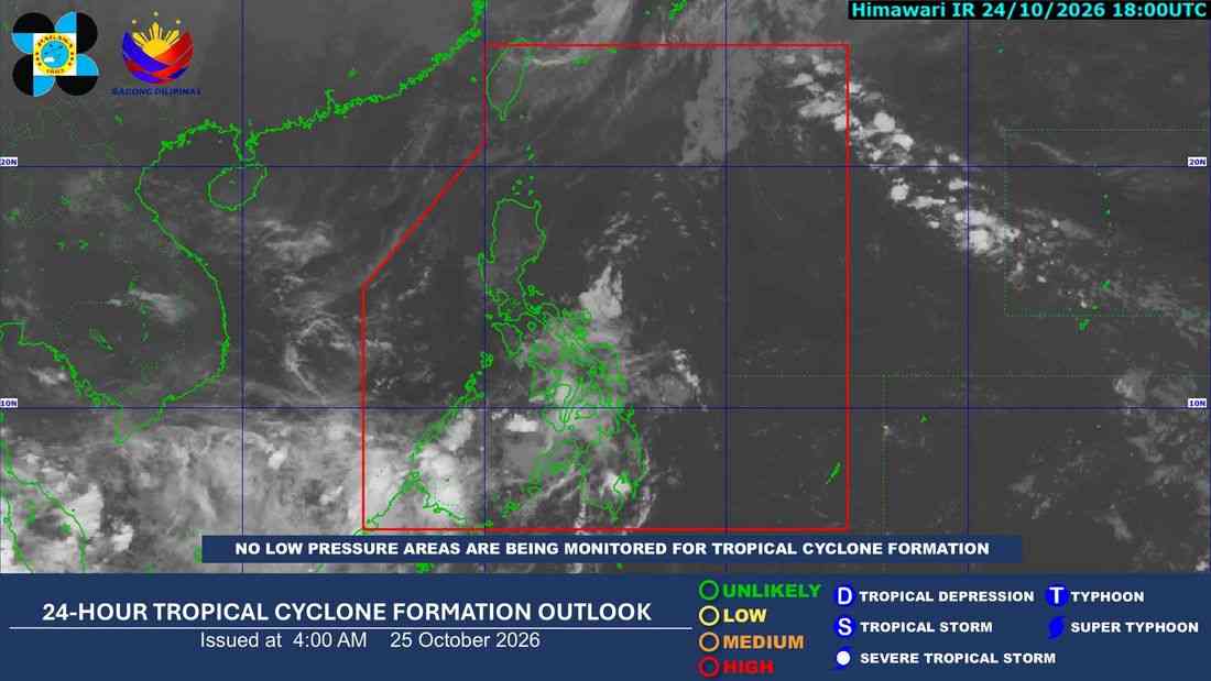 ITCZ brings rains, thunderstorms to parts of Visayas, Mindanao, Bicol, Palawan