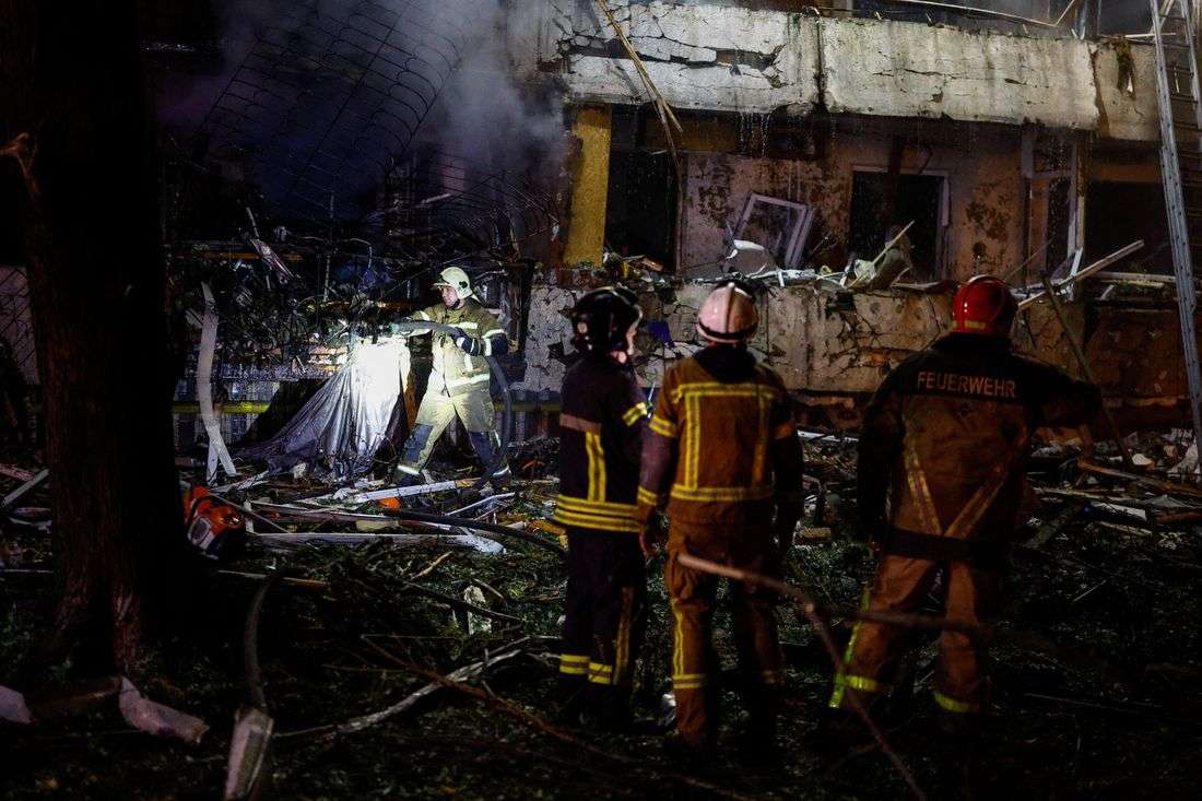 Russian missile attack on Kyiv kills one