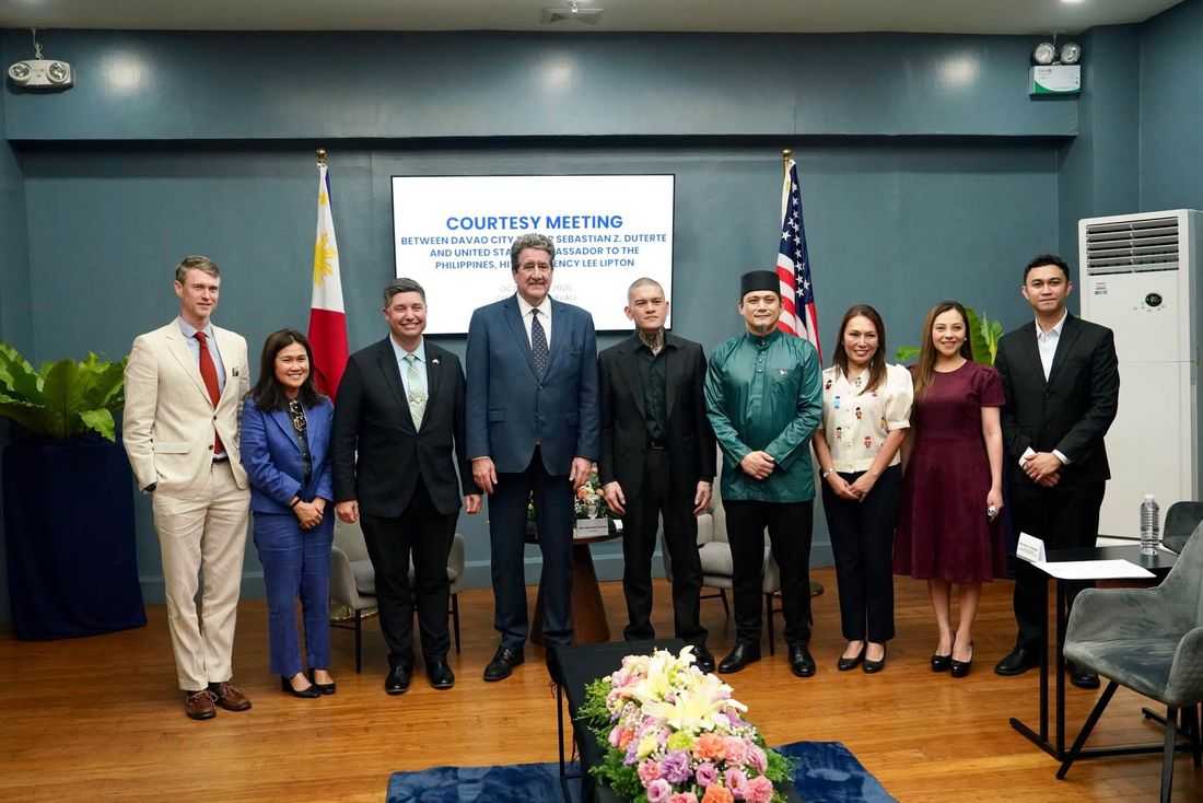 US ambassador praises Davao hospitality during courtesy call on Baste Duterte