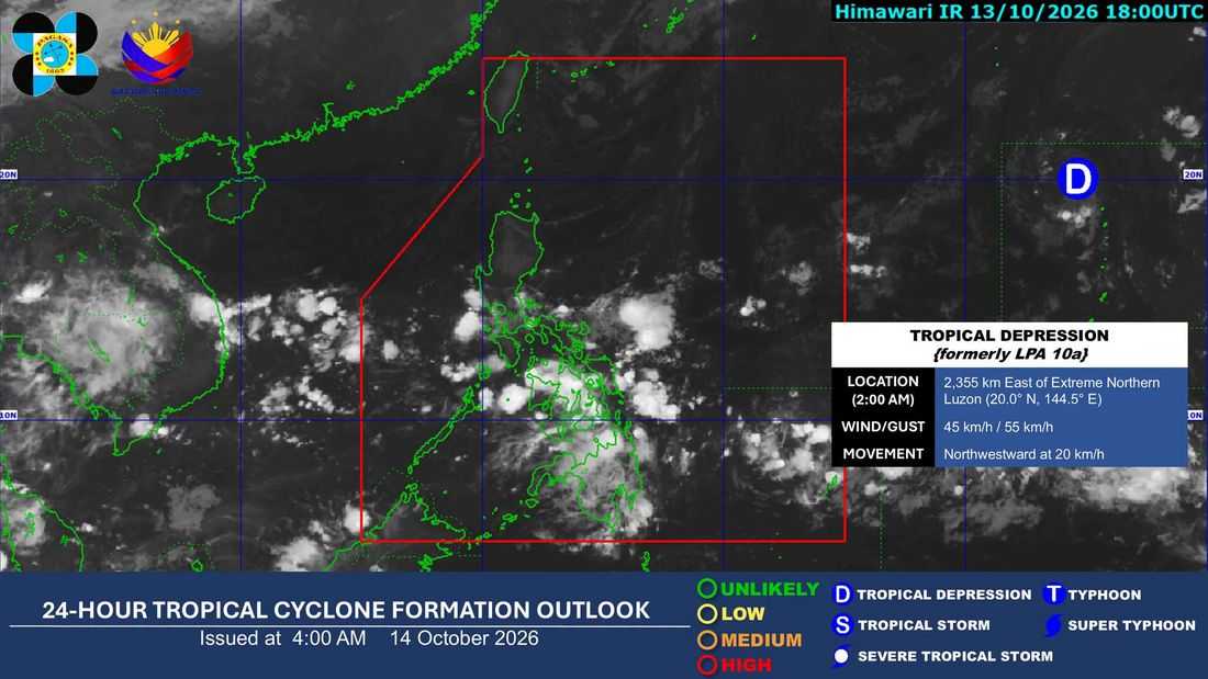 ITCZ to bring rains over Visayas, Mindanao; TD spotted outside PAR