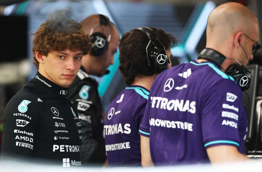 Mercedes' Antonelli says car 'in a better place' but Russell takes 'step backwards'