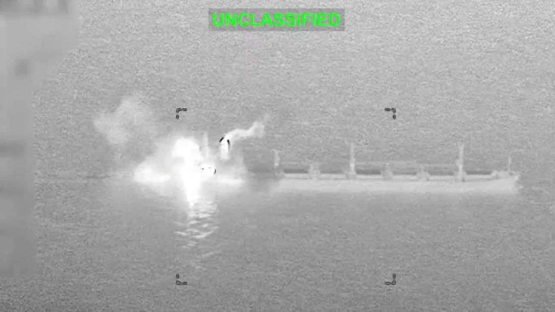 US military says it disabled cargo vessel trying to run Iran blockade