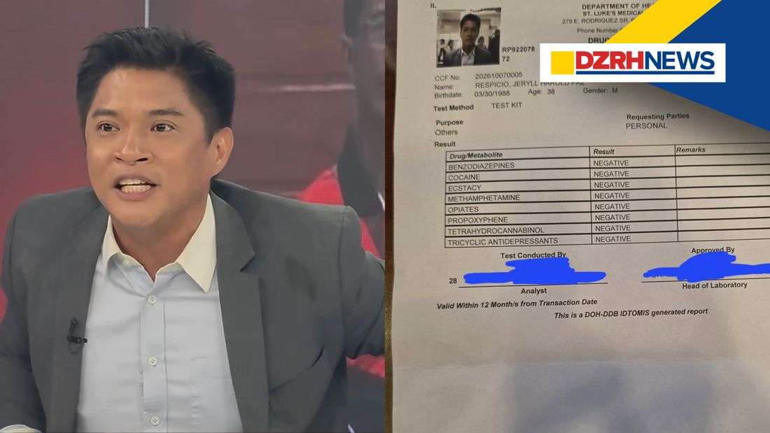 Isabela VM Respicio posts negative initial drug test after Remulla remarks