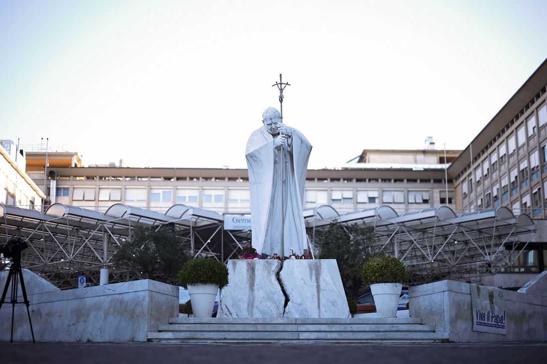 Pope Leo had a good night in hospital, Vatican says