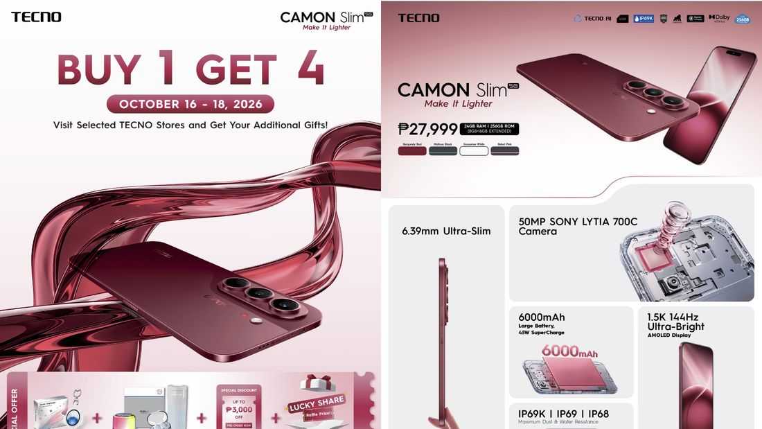 This smartphone arrives in PH with a 6.39mm profile, 50MP Sony Camera