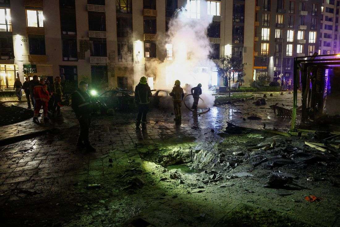 Russian strike on Kyiv residential building kills two, injures at least nine, officials say