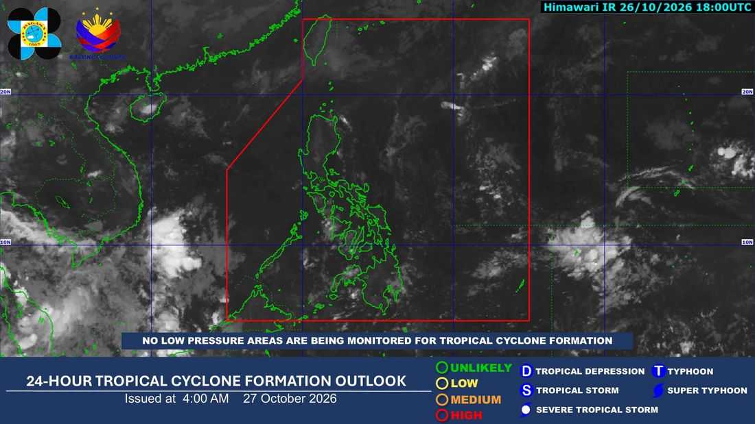 PAGASA: Northeasterly windflow to bring light rains over parts of Northern Luzon