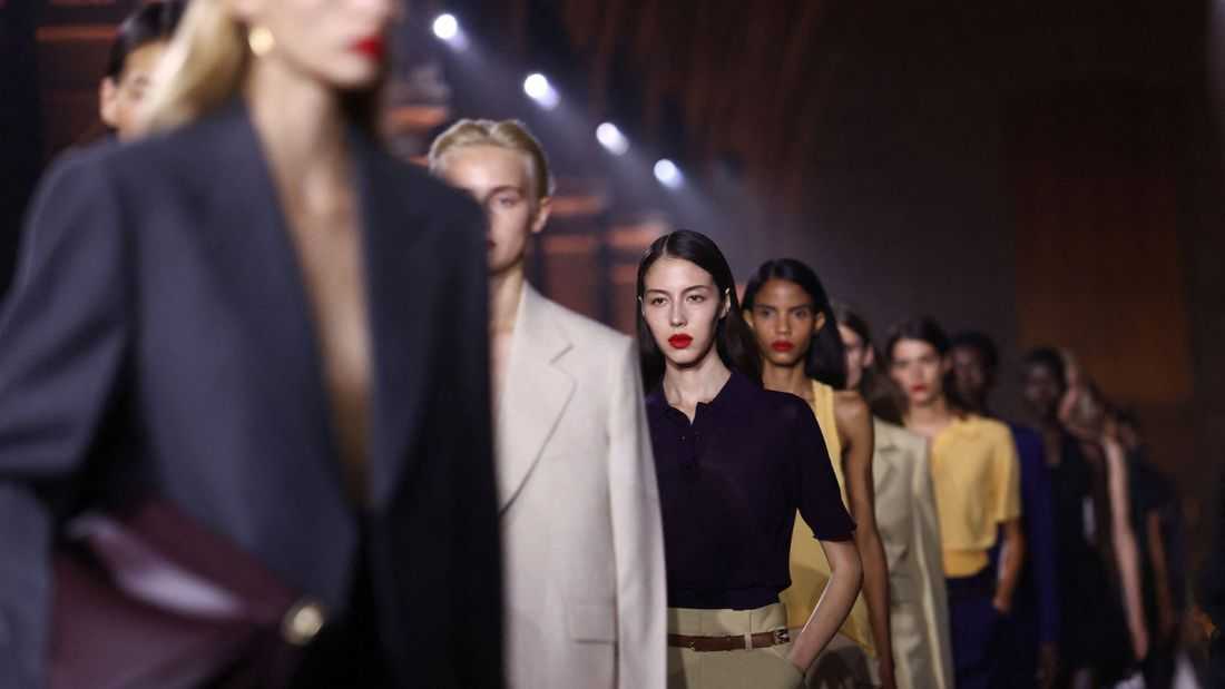 Victoria Beckham presents sheer dresses and oversized suits for spring/summer 2027