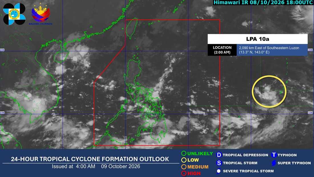 PAGASA: Scattered rains, thunderstorms to affect parts of PH
