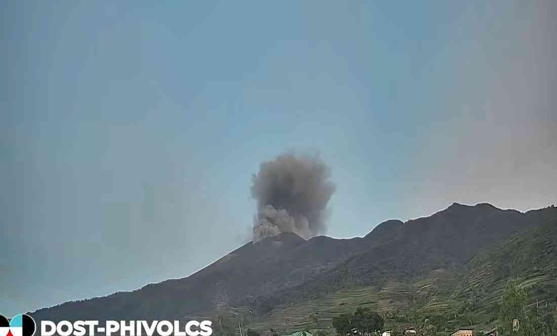 Kanlaon Volcano records 2 ash emission events; Alert Level 2 remains