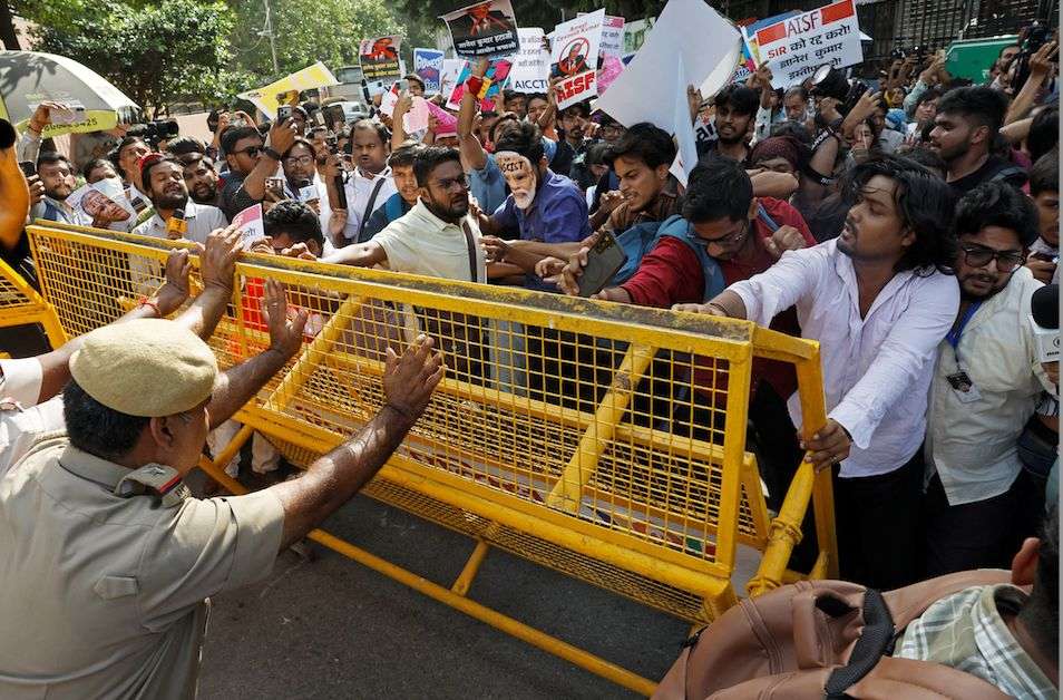 Indian police detain several people in Gen Z-led protests against voter roll changes