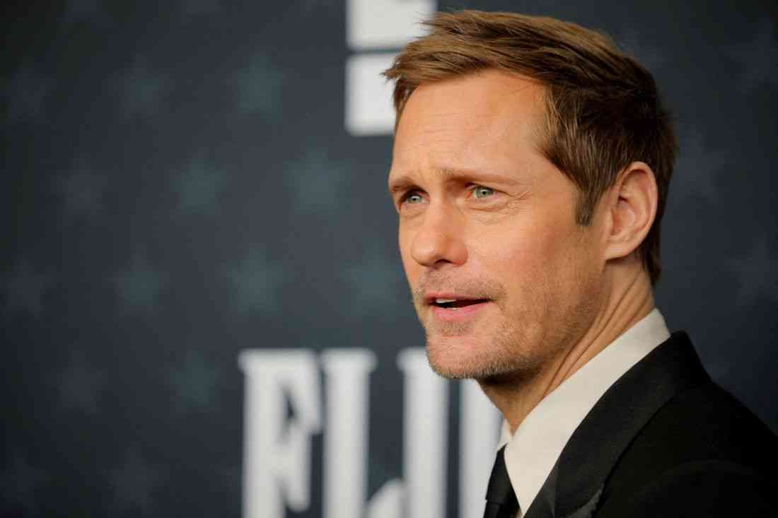 Woven costume in offbeat 'Wicker' movie is a 'masterpiece,' says actor Skarsgard
