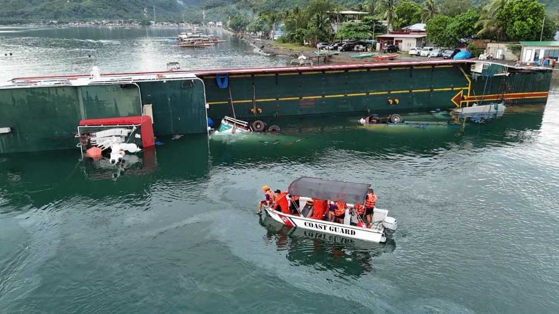 PCG rescues 58 from tilted passenger vessel in Quezon