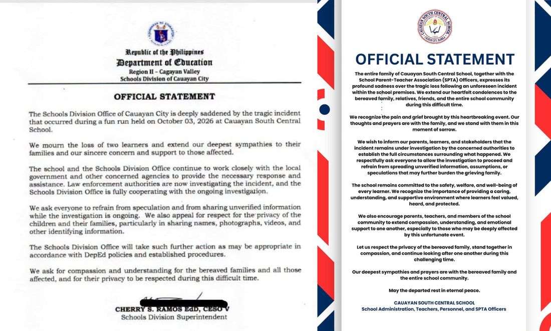 2 students die after electrocution at Cauayan City school fun run