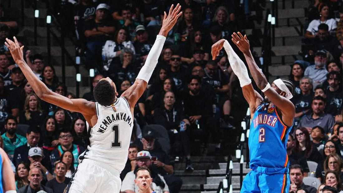 OKC outlasts Spurs for NBA season-opening victory