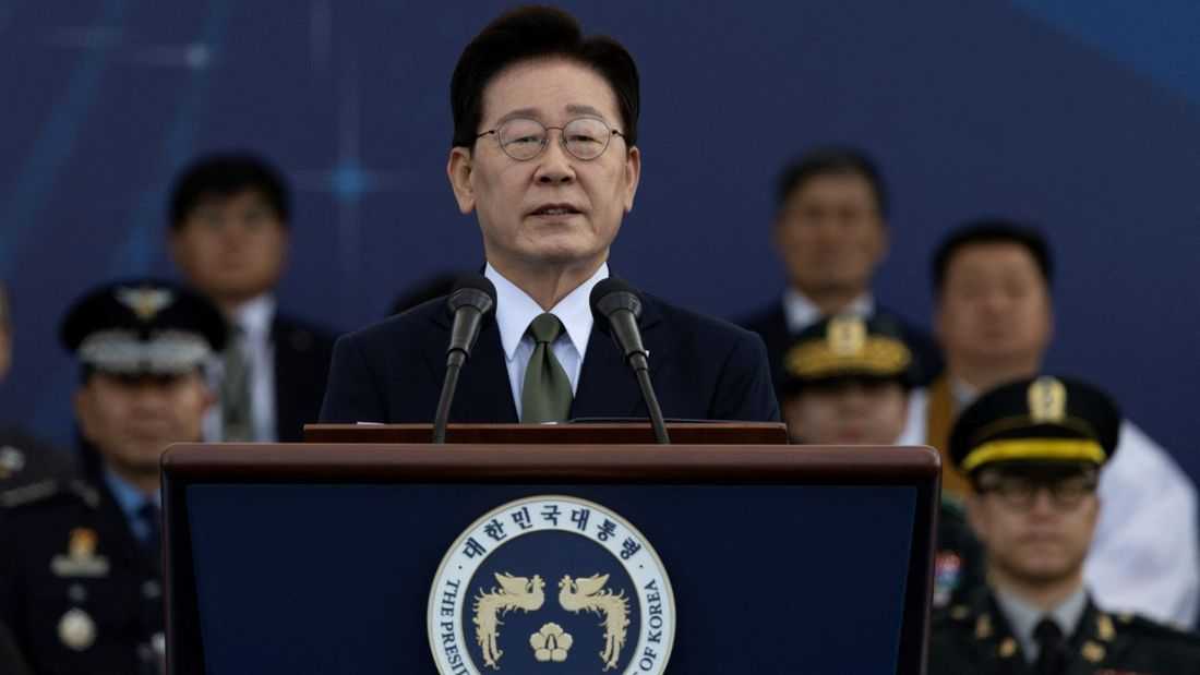 South Korea's Lee urges North Korea to restore dialogue, pledges military buildup