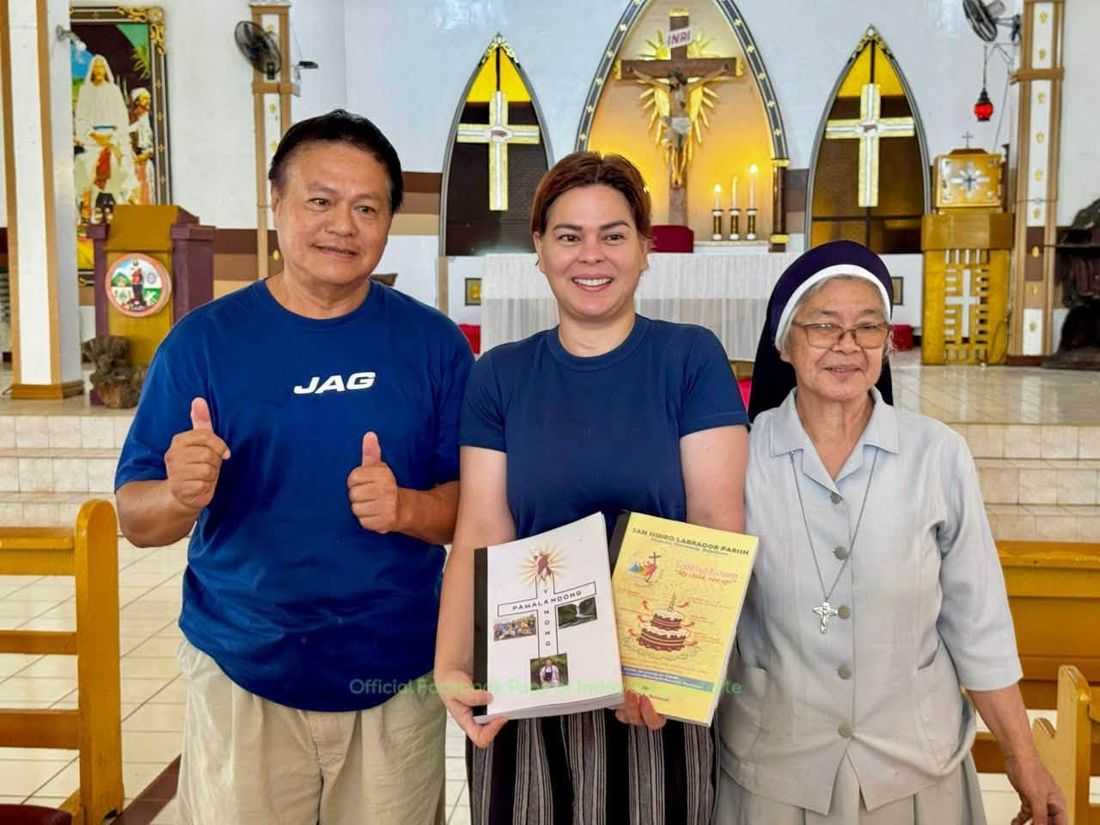 VP Sara Duterte visits San Isidro Labrador Parish Church in Valencia City