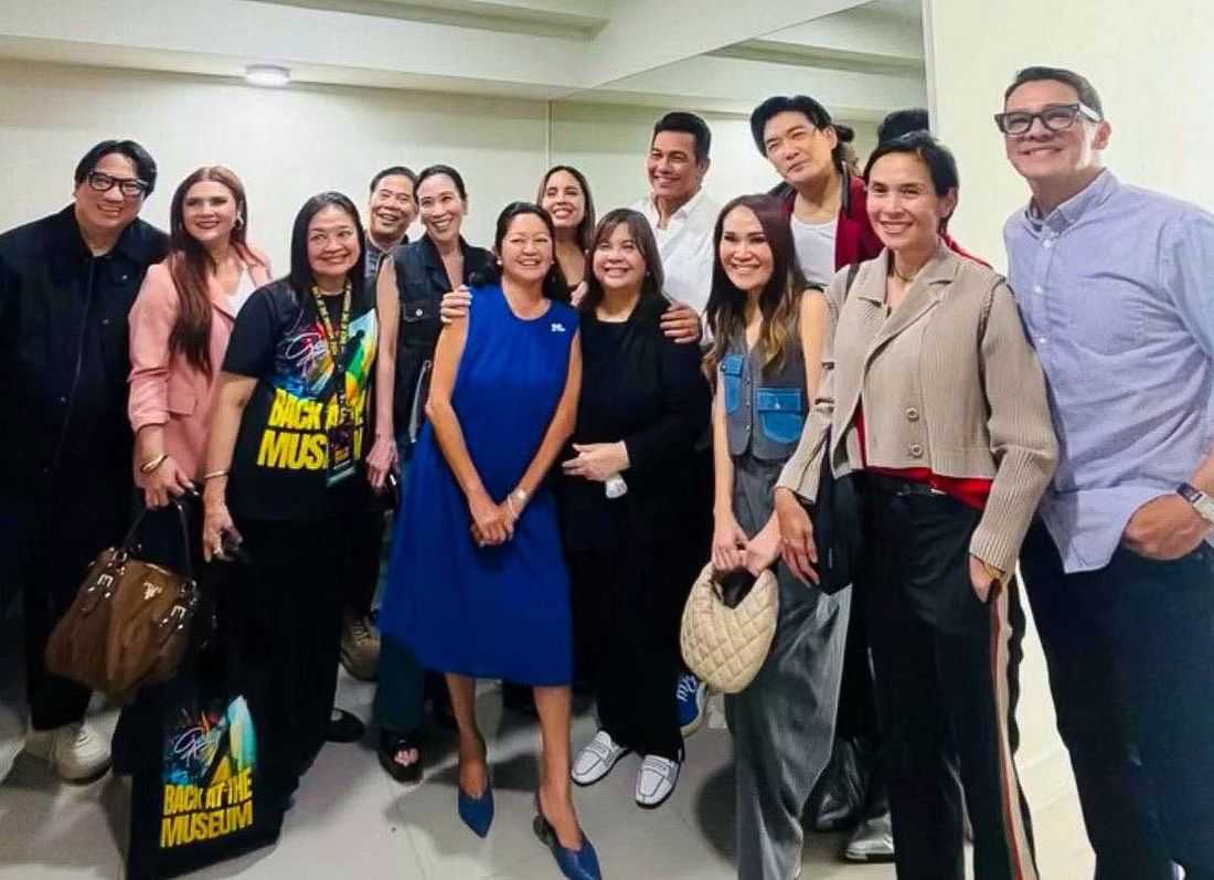 First Lady Liza Marcos watches Gary V perform in San Juan