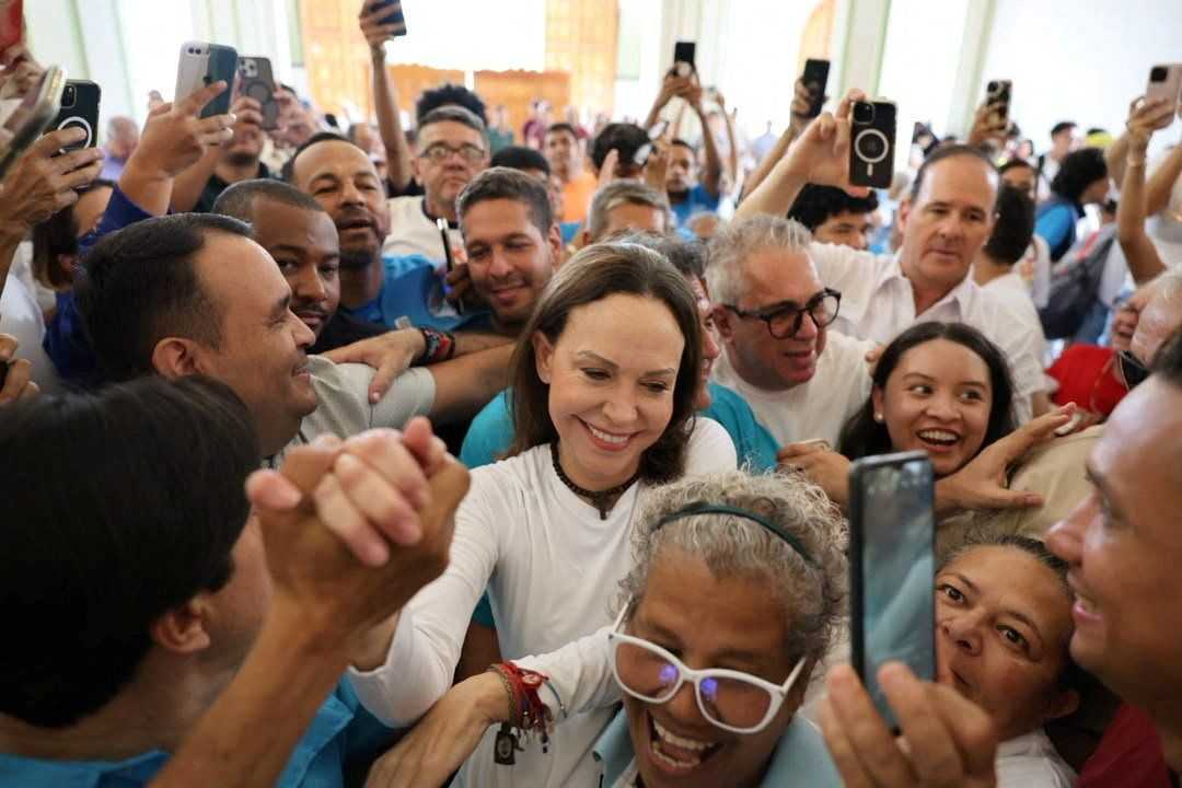 Venezuela opposition leader Machado returns home after fraught year away