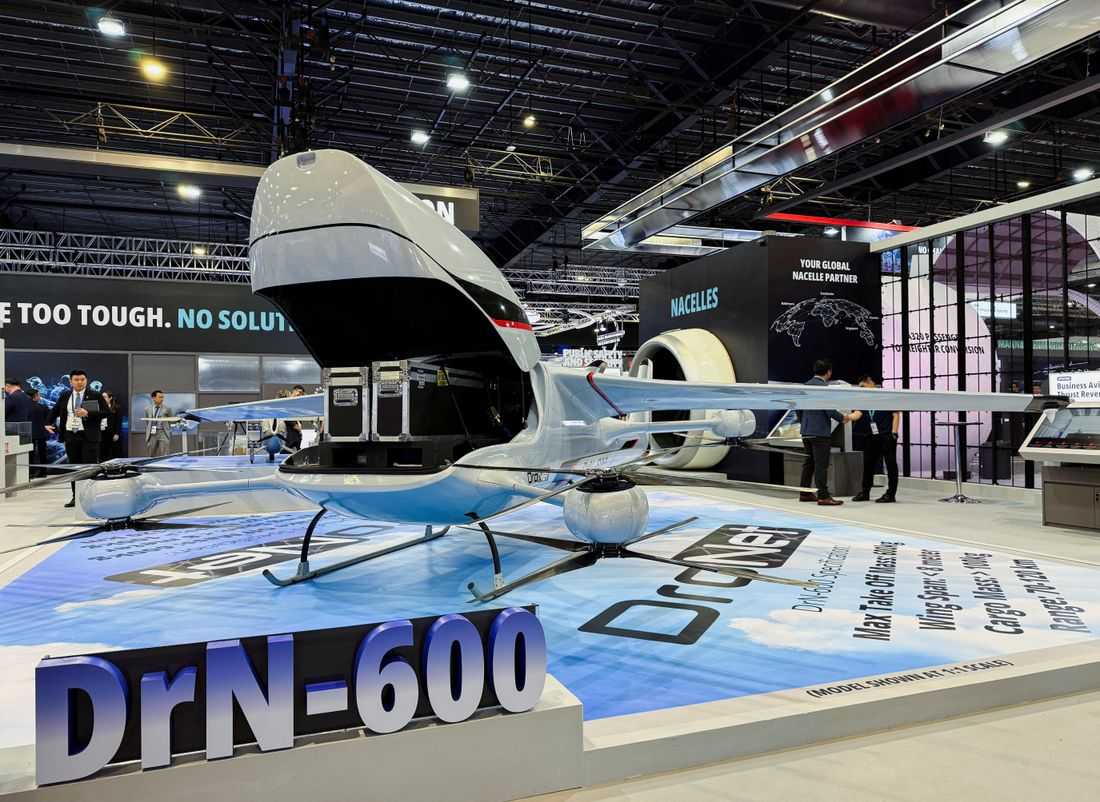 Singapore's ST Engineering showcases cargo drone, marine craft as it expands reach