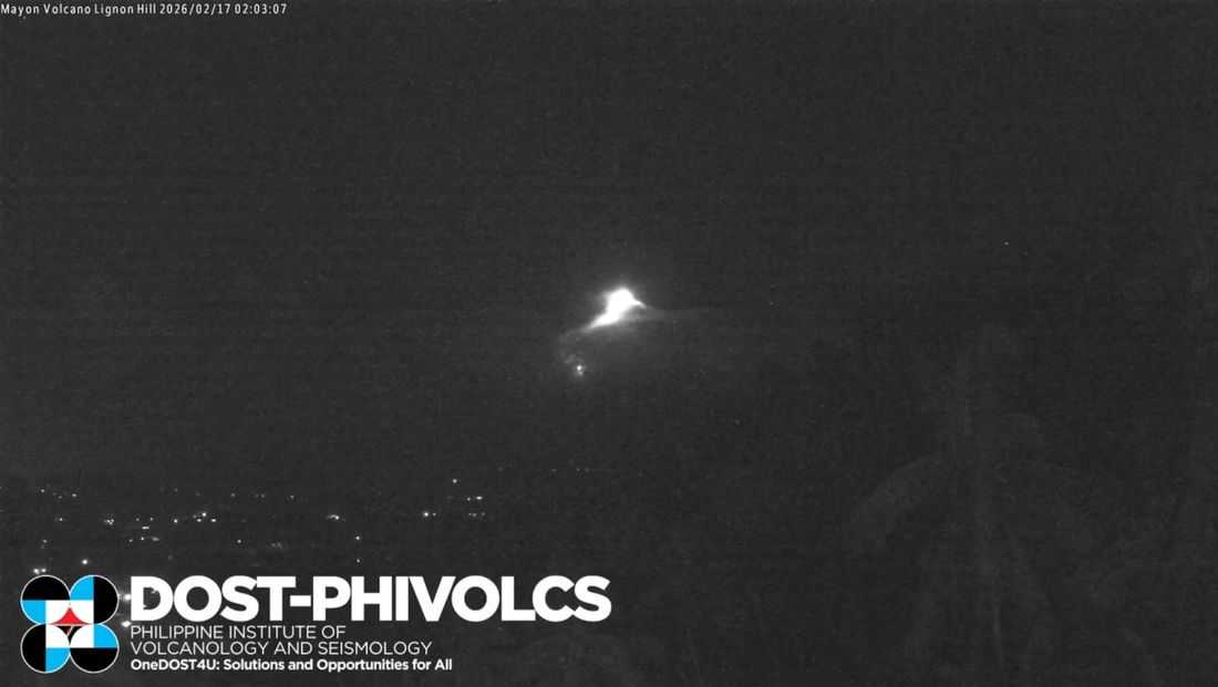 Mayon Volcano logs lava effusion, collapse, minor strombolian activity for 43rd consecutive day